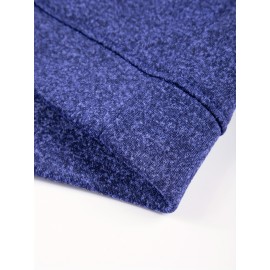 3pcs Men'S Crew Neck Sweatshirts with Fleece Lining - Vintage Style, Thick Knit Pullover Sweatshirts in Black, Navy Blue, and Maroon - Casual & Sporty for Spring, Fall, and Winter - Perfect for Outdoor Activities, Fitness, and Travel