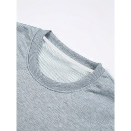 Men's Graphic Print Sweatshirt - Yeshua Lion of Judah Regular Fit Crew Neck Pullover with Slight Stretch, Polyester Knit Fabric