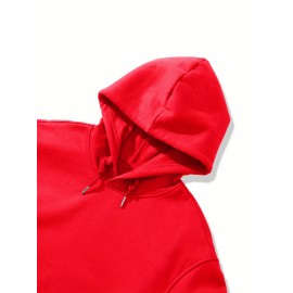 [Trendy Red Hoodie] Trendy Men's Red Hoodie with 