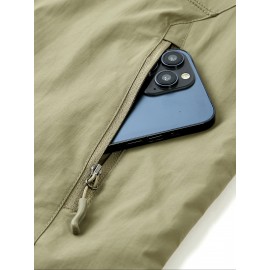 6801 Multi-Pocket Outdoor Vest - Sleeveless Stand Collar Casual Hiking & Travel Vest with Multiple Pockets, Durable Non-Stretch Fabric, All-Season Use, Hand Washable, Hiking Gear, Secure Zipper Closure