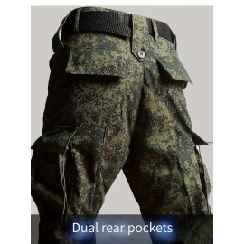 [2pcs ACU Tactical Set] ACU Tactical Set for Men - 2pcs Durable Breathable Little Green Camouflage Uniform, Professional Training Outdoor Workwear