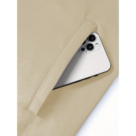 Men's Stylish African Print Zip-Up Jacket - Slim Fit, Beige with 